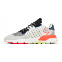 Кроссовки Adidas Nite Jogger серые с оранжевым